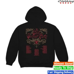 The Last Dinner Party Store Merch Red Rose Black Tour Hoodie