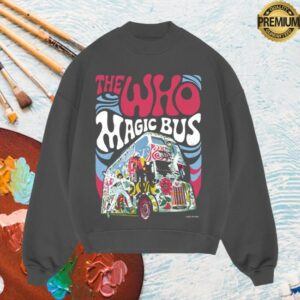 The Who Store Merch The Who Magic Bus Crewneck