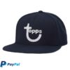 Topps Store Merch Topps Navy Wool Snapback Hat