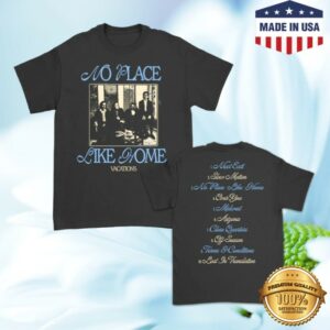 Vacations Band Store Merch No Place Like Home Tracklist T-Shirt (Black)