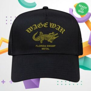 Wage War Store Merch Florida Swamp Metal Trucker Hat