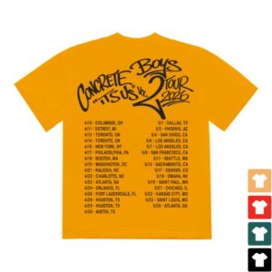 Yachty Store Merch Concrete Bear Tour Tee
