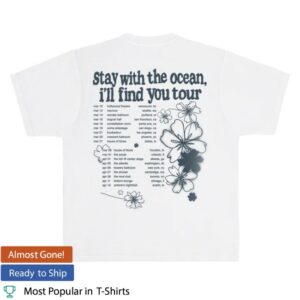Yung Kai Store Merch Stay With The Ocean Tour Tee - White