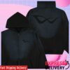 8Thwndr Store Merch Athletics Zip Up Potassium Black