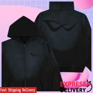 8Thwndr Store Merch Athletics Zip Up Potassium Black