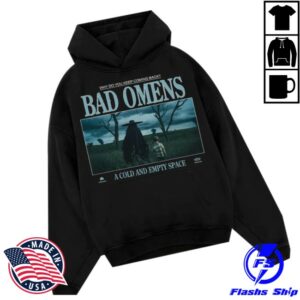 Bad Omens Store Merch Empty Space Hoodie - Black