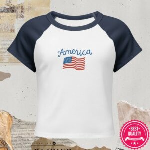 Deseret News Merch Store American Flag Baby Tee