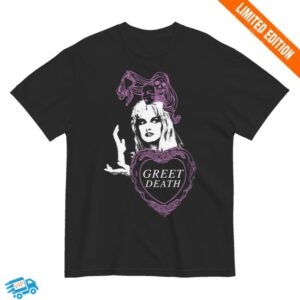 Force Majeure Store Merch Greet Death Meanwhile Premium Black Shirt