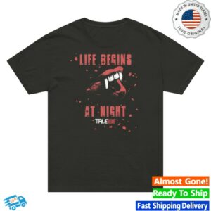 Hbo Store Merch Life Begins At Night True Blood Shirt