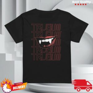 Hbo Store Merch Vampire Fangs True Blood Women's High-Waisted Shirt