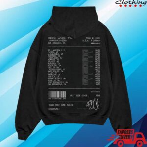 Ice Cube Merch Store 2026 Receipt Tour Hoodie