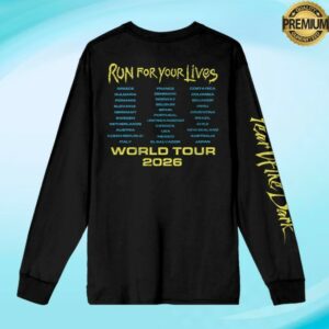 Iron Maiden Merch Store Fear Of The Dark 2026 Tour Longsleeve Tee