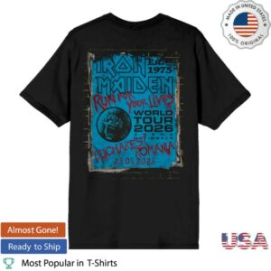 Iron Maiden Merch Store Run For Your Lives 2026 Tour Romania Shirt