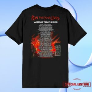 Iron Maiden Merch Store Run For Your Lives 2026 Tour Shirt