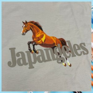 Japangeles Store Merch Year Of The Horse Tee In Sand