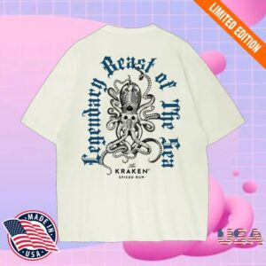 Kraken Rum Store Merch Legendary Beast Of The Sea Shirt White