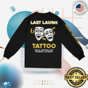 Last Laugh Tattoo Merch Store Logo Long Sleeve Black