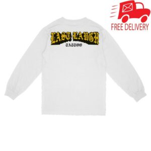 Last Laugh Tattoo Merch Store Monogram Long Sleeve White