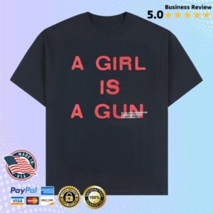 Motivation Store Merch Pleasures Girl Is A Gun Shirt Black