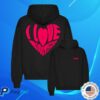 Neon Store Merch I Love Boosters Heart Hoodie