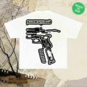 Nwahype Store Merch Kixkz In Glock We Trust Scrapyard White Tee