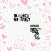 Nwahype Store Merch Kixkz In Glock We Trust Scrapyard White Tee