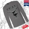 Seal Store Merch Grey Silhouette Long Sleeve Tee