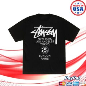 Stussy Store Merch World Tour Tee Black