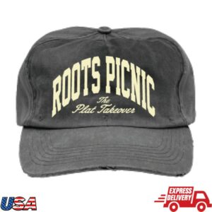 The Roots Picnic Merch Store Roots P4e Tan Washed Black Hat