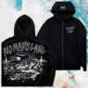 Warren Lotas Store Merch No Man's Land Zip Up Hoodie - Black