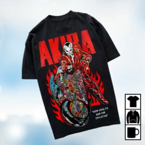 Warren Lotas Store Merch Red Bike T-Shirt - Black