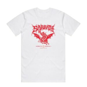 Welcome Skate Store Merch Sabbath Wheels Decapitation Shirt White
