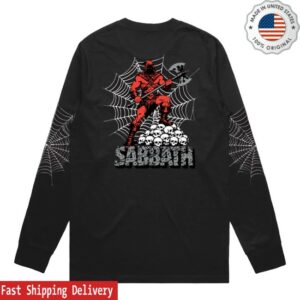 Welcome Skate Store Merch Sabbath Wheels Executioner Long Sleeve Shirt Black