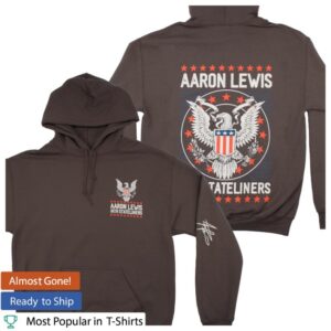 Aaron Lewis Merch Store 2026 Aaron Lewis & The Stateliners - Eagle Hoodie (Charcoal)