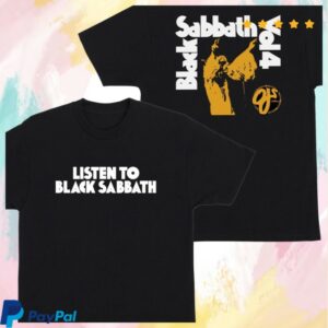 Amateur Athlete Skate Shop Store Merch Oj Listen To Black Sabbath Tee Black