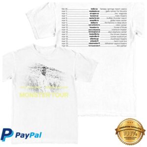 Andy Grammer Store Merch Monster Tour Tee - Black