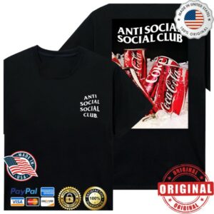 Anti Social Social Club Store Merch Assc Coca-Cola Ice Cold Black Tee