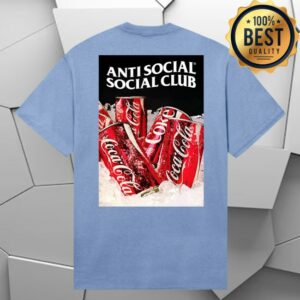 Anti Social Social Club Store Merch Assc Coca-Cola Ice Cold Light Blue Tee E