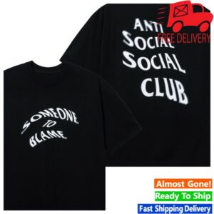 Anti Social Social Club Store Merch Blame Premium Black Tee