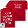 Anti Social Social Club Store Merch Sadness Premium Tee