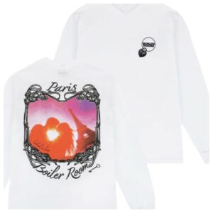 Boiler Room Store Merch Paris Lovers T-Shirt Ls White