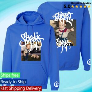 Chapter 17 Records Store Merch Ouija Macc - Sixela Legna - Blue Hoodie