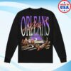 Dno Store Merch Vintage Skyline Long Sleeve Over Sized Print