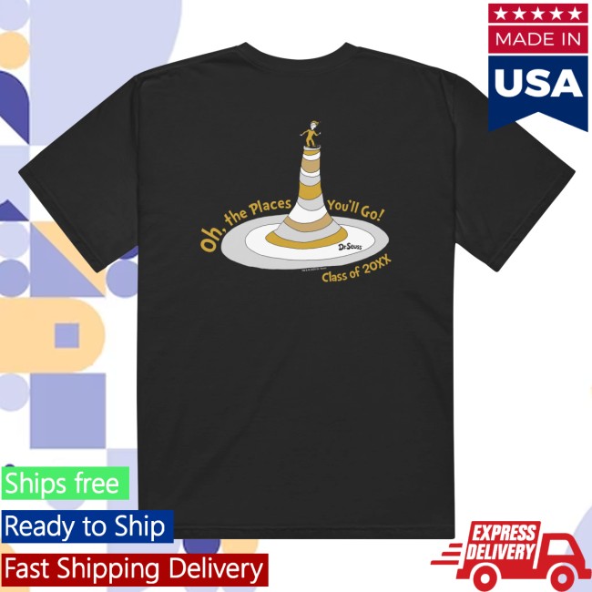 Dr. Seuss Shop Store Merch Oh, The Places You'll Go! Personalized Comfort Colors T-Shirt Graduation 2026