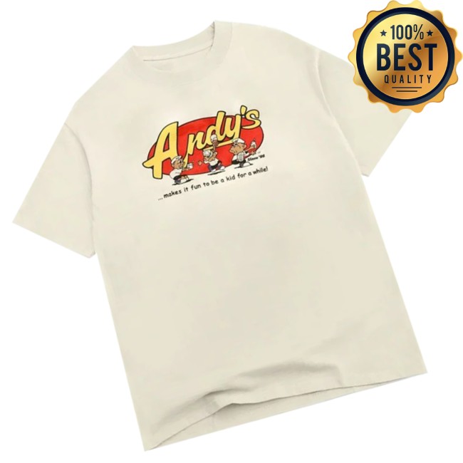 Eatandys Store Merch Andys Frozen Custard Dancing Hugh T-Shirt