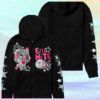 Emo Nite Store Merch Bunny Bomb Zip Up Liner Hoodie