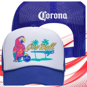 kenny governors ball music festival store merch corona x gov ball trucker hat ư r