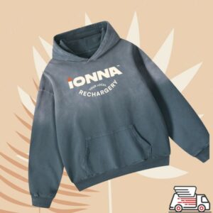 Ionna Store Merch Your Local Rechargery - Heavyweight Sunfade Hoodie