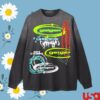 John Geiger Store Merch Misplaced Long Sleeve Tee In Black Multi
