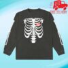 Juicestore Merch Bone Garment Dye LS T-Shirt (Black)